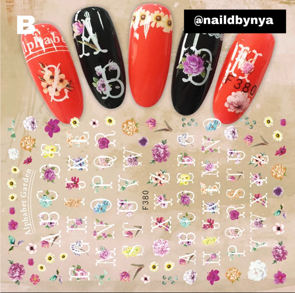 Alphabet Nail Stickers