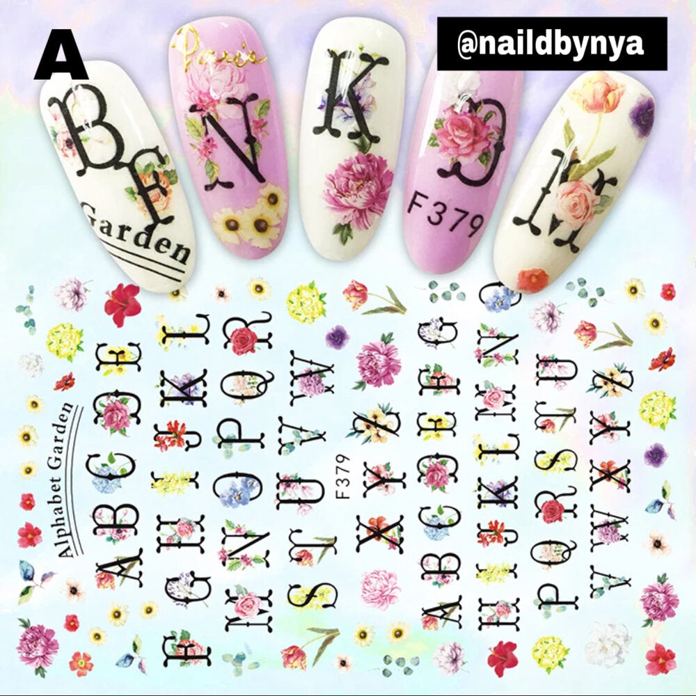 Alphabet Nail Stickers